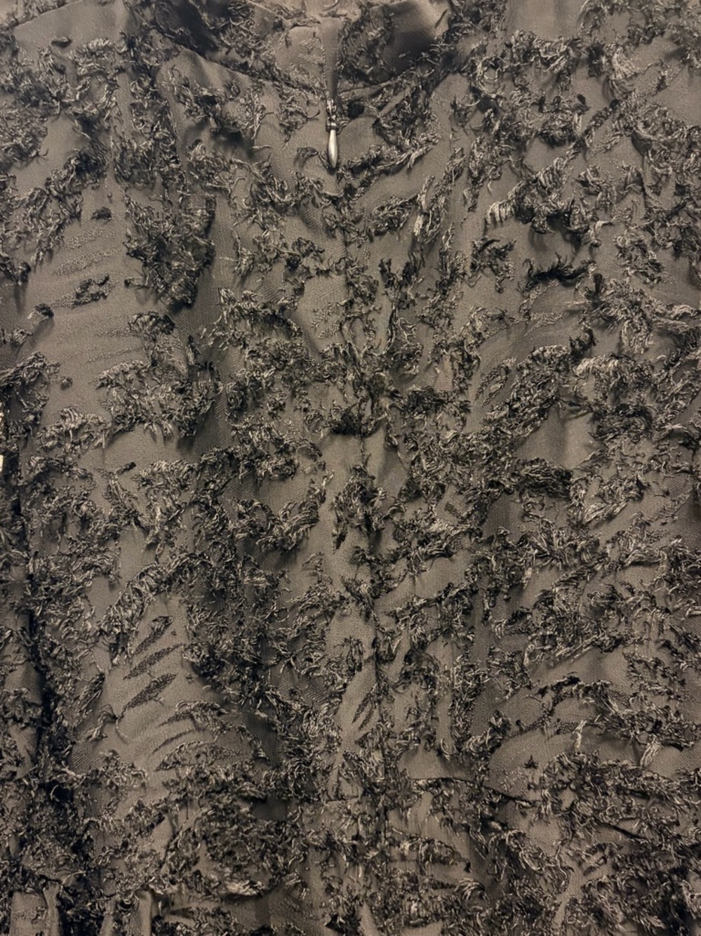 ZARA Sleeveless Black Textured Midi Dress XS - Picture 7 of 8